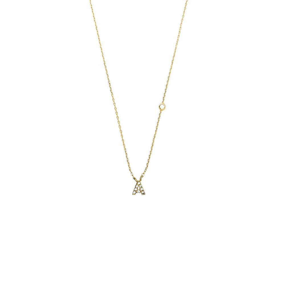 NEW TAI JEWELRY women's initial a necklace in gold